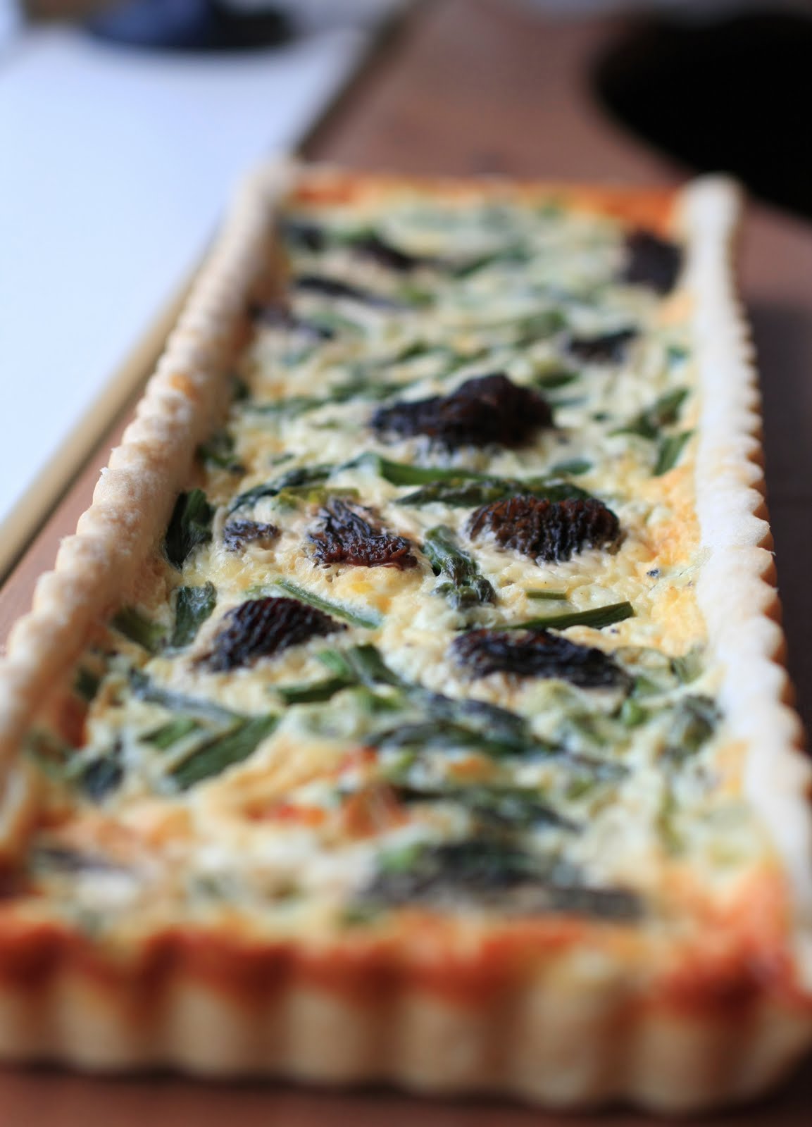 Butter + Cream Asparagus and Morel Quiche