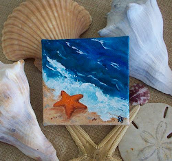 starfish canvas paintings painting mini paint acrylic oil beach miniature florida diy toile paints judy peinture easy tiny series batterson