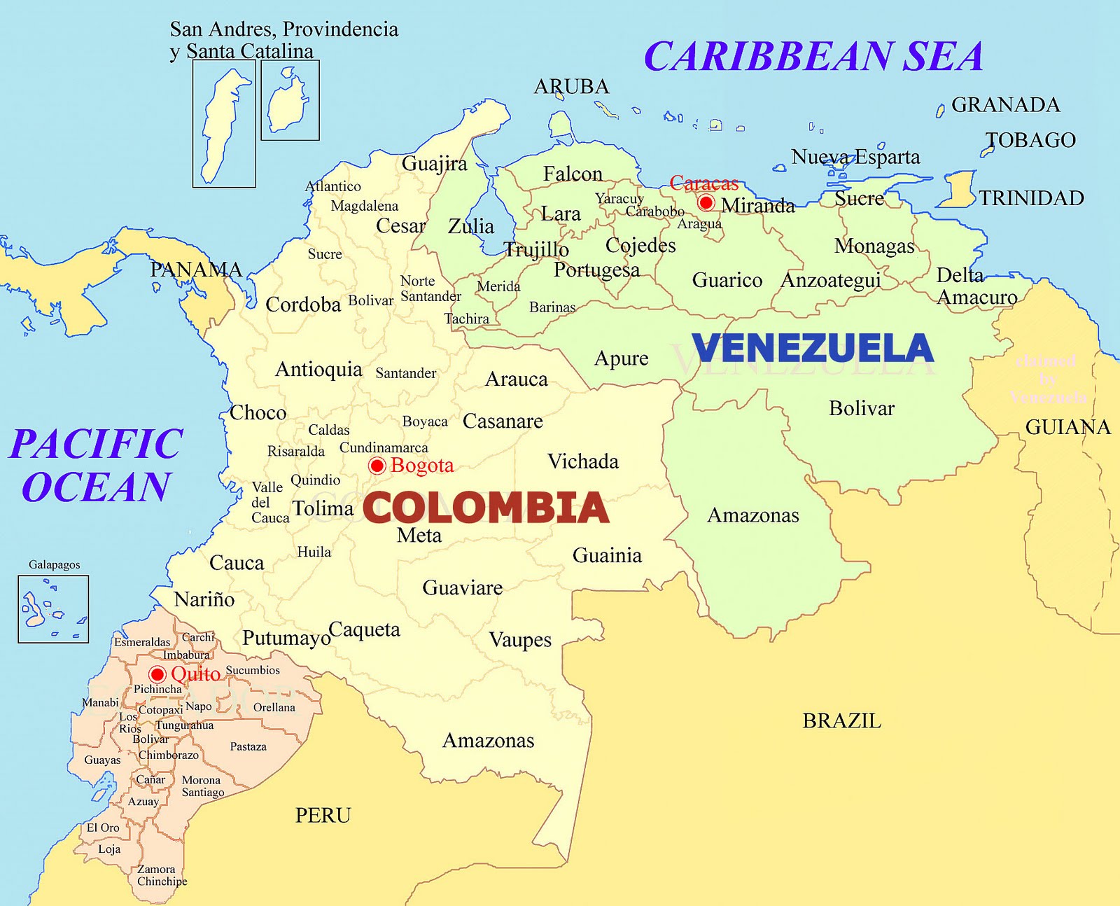 Onde vai passar Peru e Colômbia?