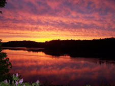 SUNSET IN MACHIASPORT, FROM OUR FRONT DOOR