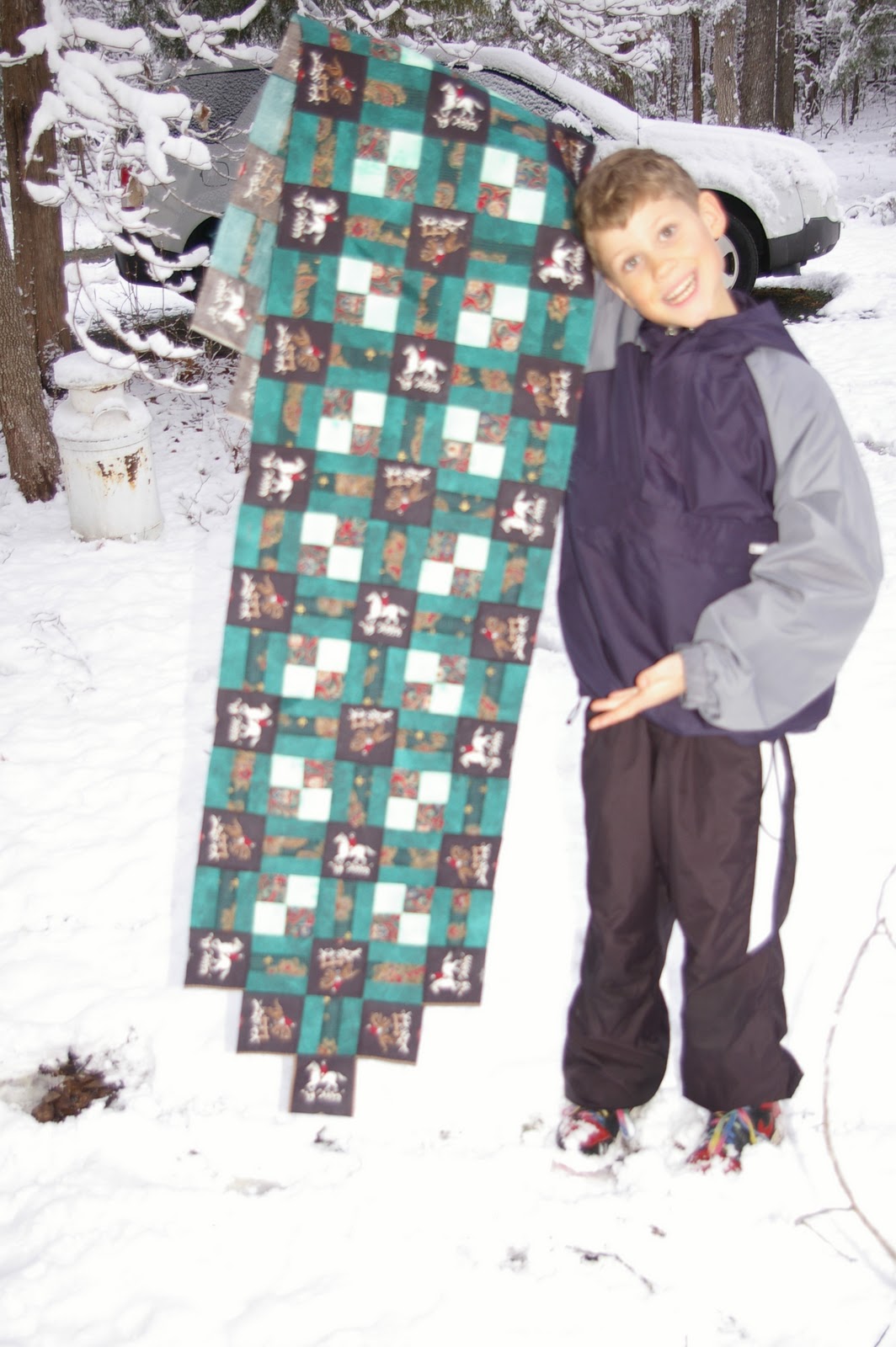 Quilting With Corgis Country Lanes Table Runner