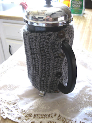 Crocheted Coffee Cozy