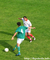 Moment from the match Pobeda-Pelister