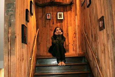 Ridgewoods First international Mail Art Installation and Rock Star DJ Photos artchick+stable2