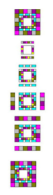 Simple Quilt Pattern Medallion Square