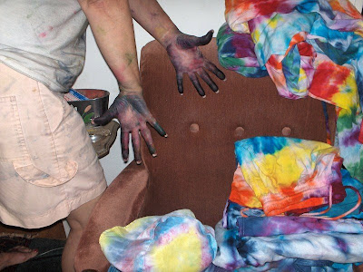 Tie dying in Oregon