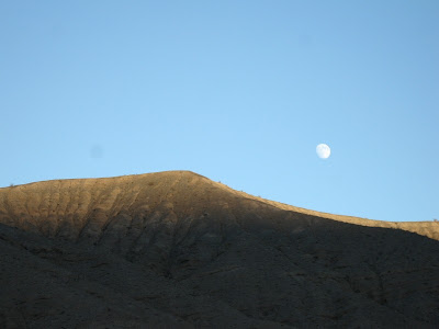 Waxing moon Death Valley National Park California