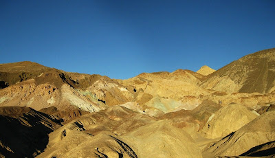 Mud hills along Artists Drive Death Valley National Park California