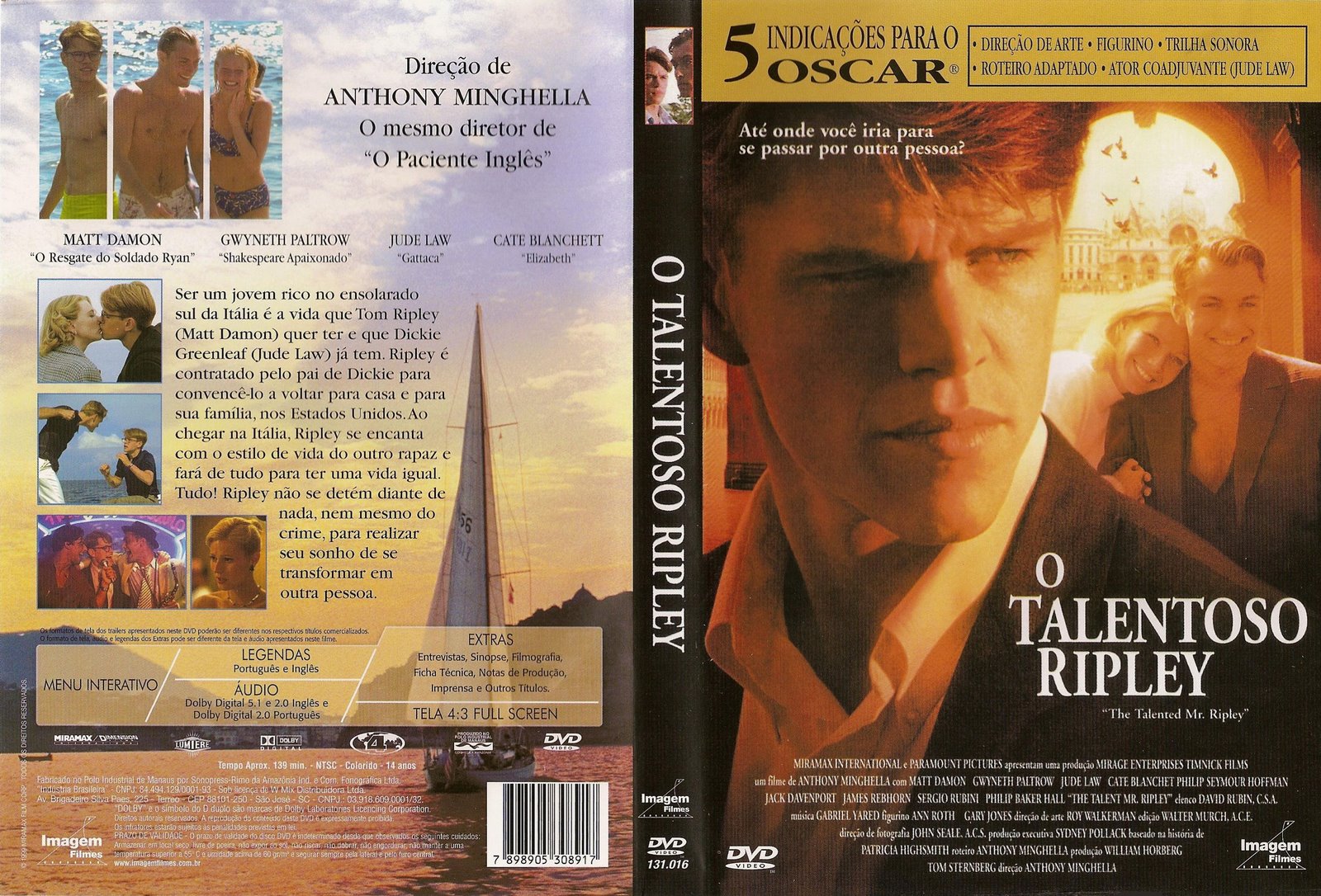 Capas Filmes Suspense O Talentoso Ripley