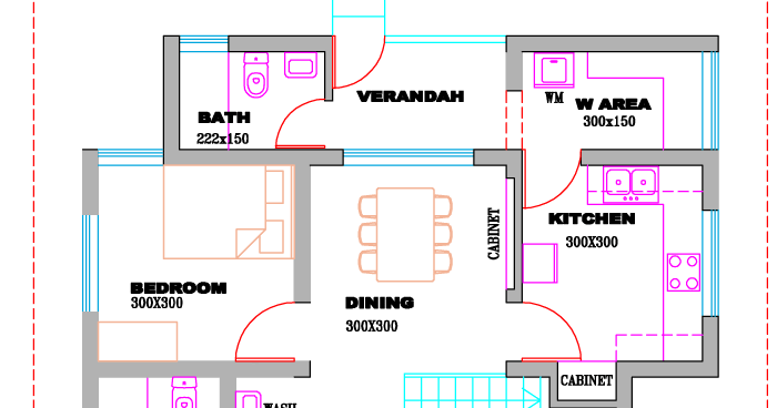 2 Bedroom House Plans Kerala Style 800 Sq Feet 3 ground floor 1300sqft
