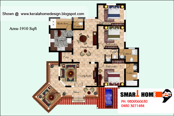 Kerala Home plan and elevation