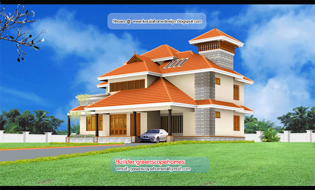 kerala villa elevations