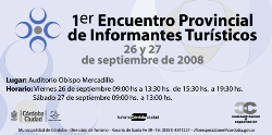 1° Encuentro Provincial de Informantes Turísticos de Córdoba