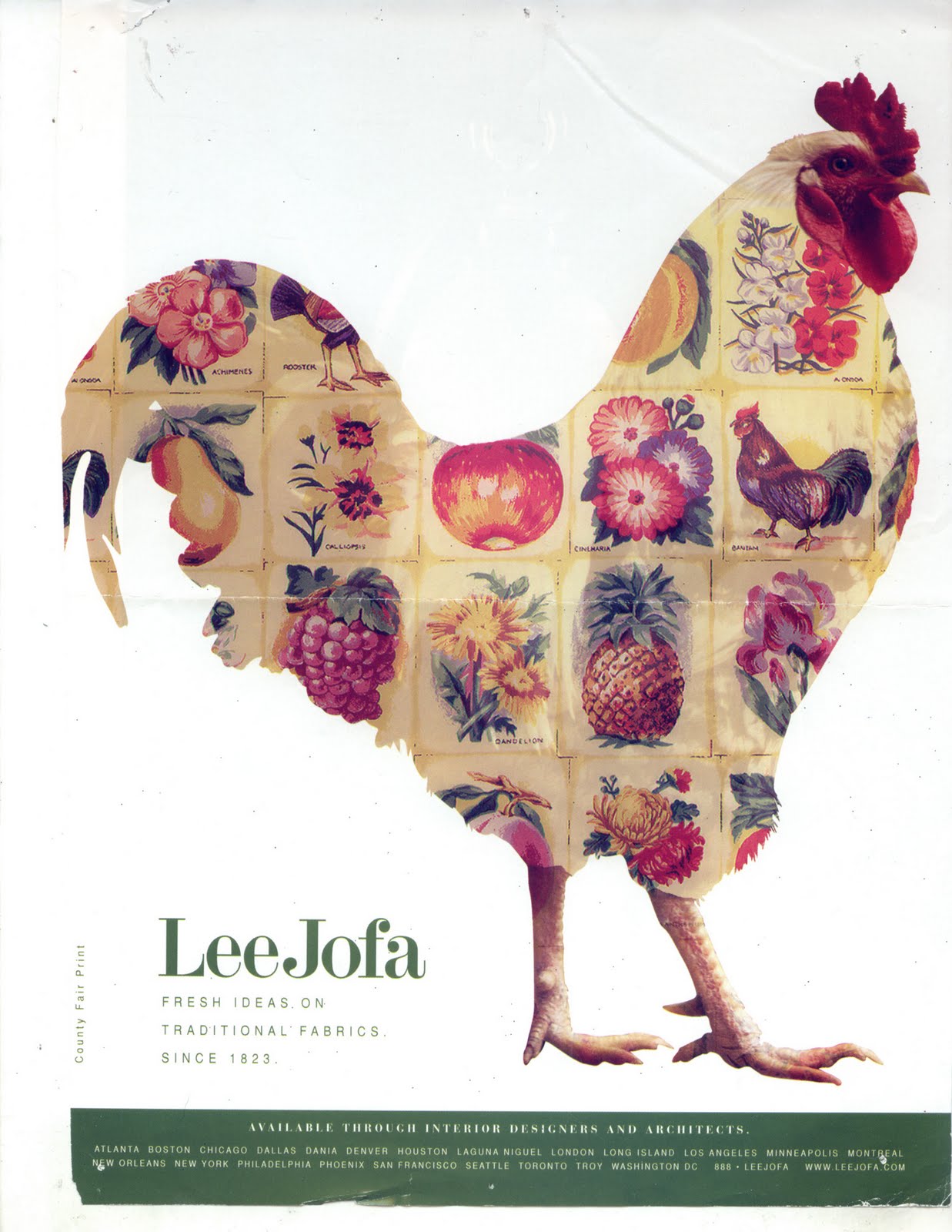 Peggy Turchette 365 Birds: Day Ten: A Collaged Cut-Paper Chicken