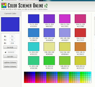 Kim's New Media: Design and production BLOG!: Colour Scheme for webpage