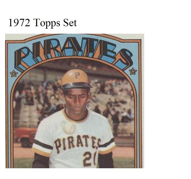 1972 Topps Baseball