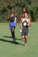 Lead group in the boys' 5K.