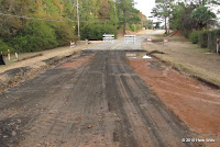 The east end of Phase I on 29 December 2010, on Easterwood drive just east of the intersection of Weems Road and Easterwood Drive.