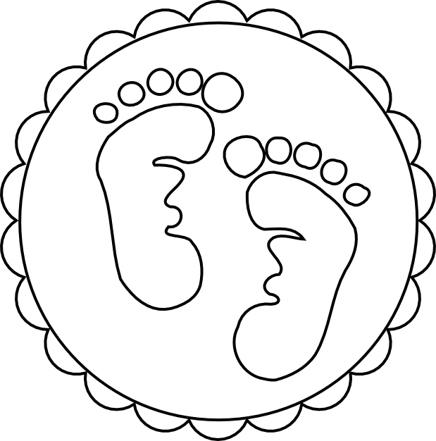babies feet coloring pages - photo #20