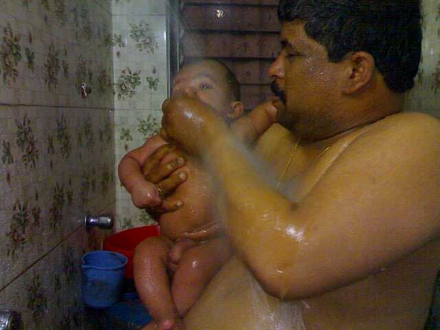 BATHING WITH DAD