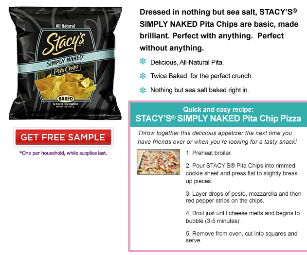 Free Sample Stacy's Pita Chips