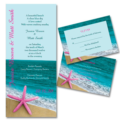 Beach Wedding Theme: Wedding Invitation Ideas
