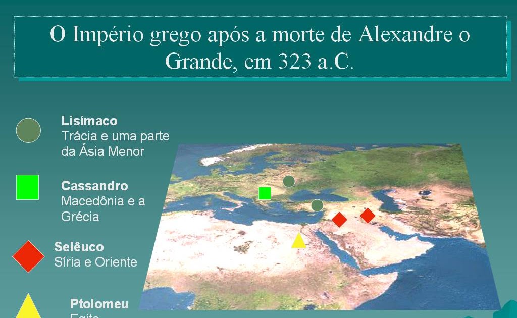 História e Geografia Bíblica Mapa Império Grego após a morte de Alexandre, o Grande História e Geografia Bíblica Mapa Império Grego após a morte de Alexandre, o Grande
