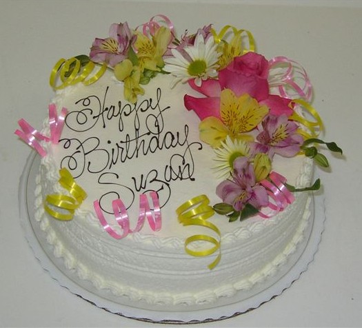 Birthday Flowers Cake. Very special for your love one