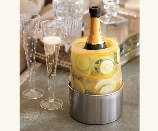 WDW (WEDDING DAY WEEKLY ) BLOGGING FOR BRIDES: Champagne Chiller & Ice Mold  Kit for Centerpieces