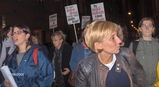 14 giugno 2008, il Collettivo Colpo di Streghe di Mantova a Bologna