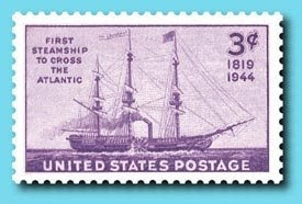 S.S.Savannah stamp - 1944