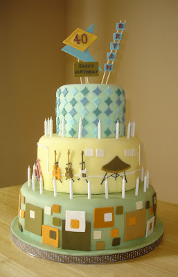 Cake As An Art: A Retro Themed Birthday Cake