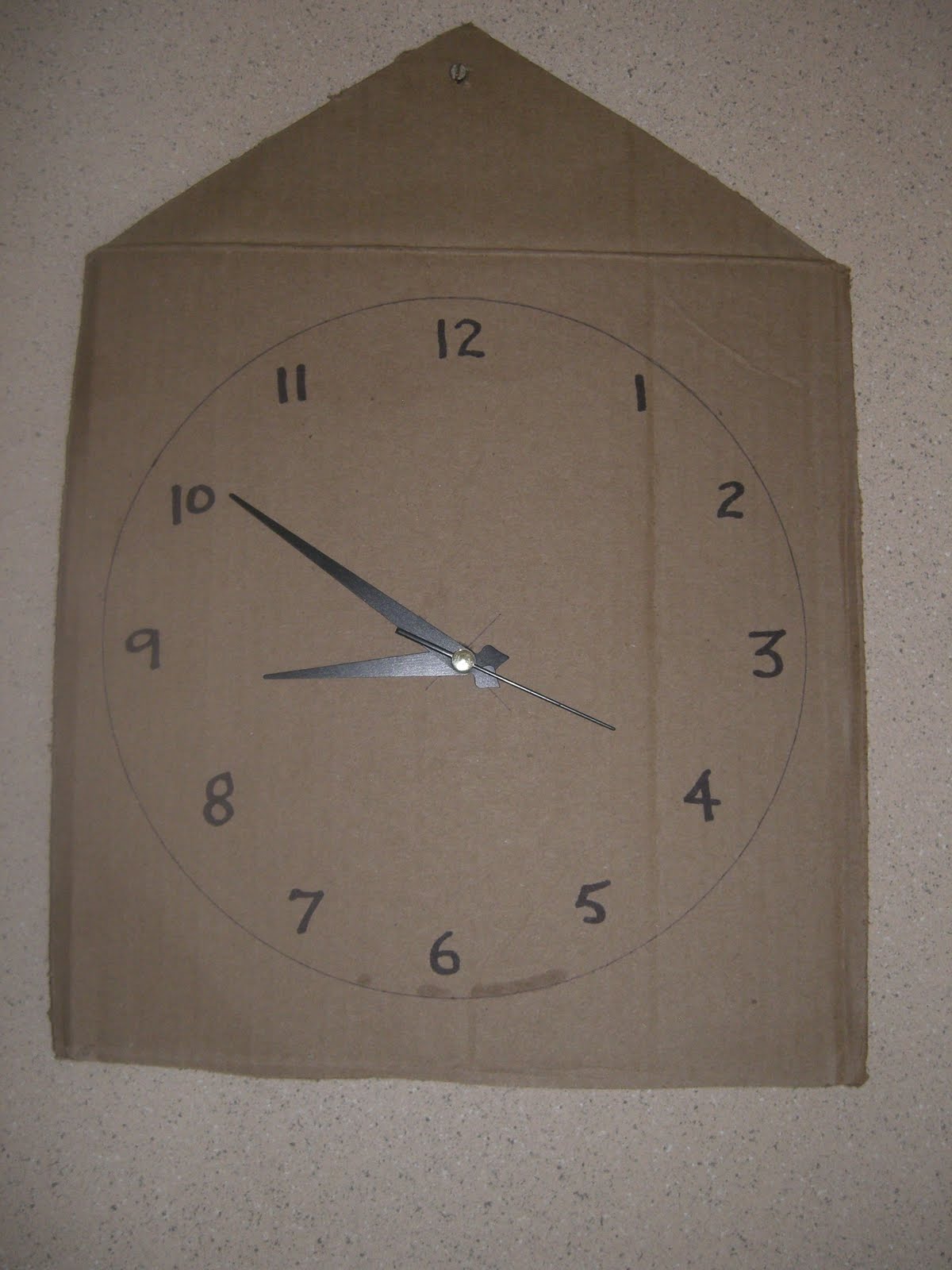 Beachley Adventures Cardboard clock