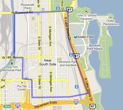 Саутсайд чикаго карта