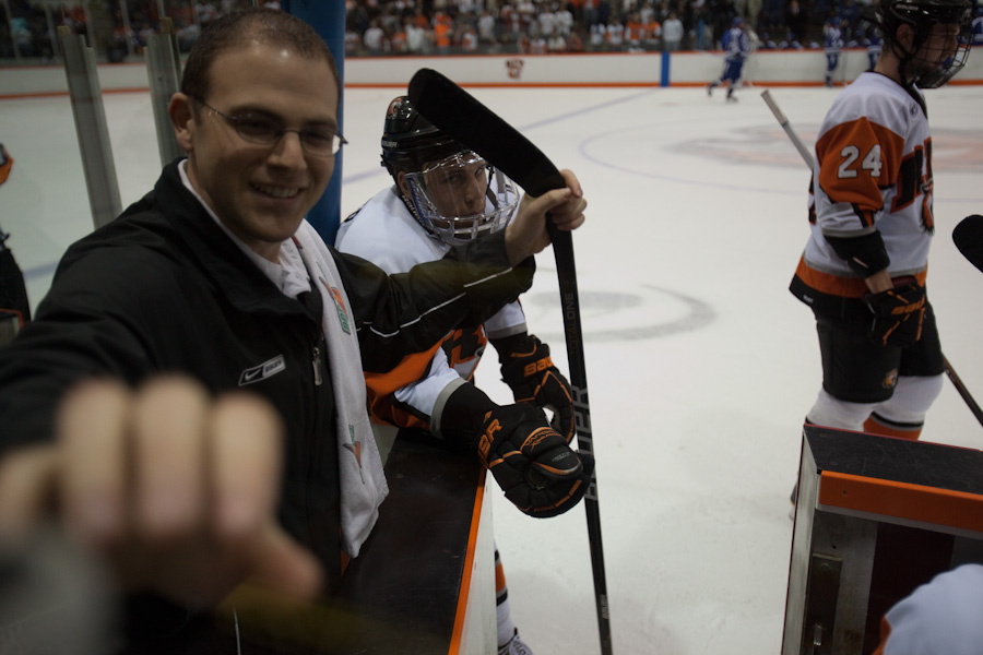 Lauren Rock Story on Jeff, hockey equipment manager...work in progress