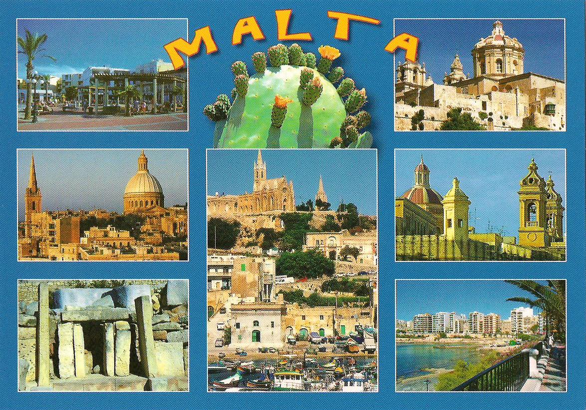 MY UNESCO WHS POSTCARDS COLLECTION MALTA City of Valletta