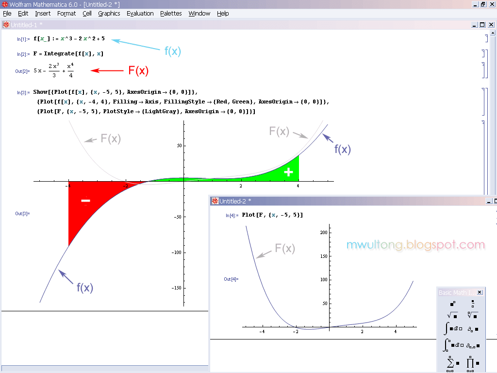 수학 Mathematica Integrate, Integral