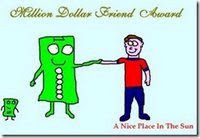 Blog Award - Million Dollar Friend
