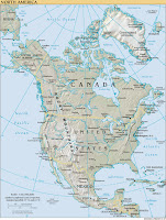 Political Map of North America, 2006