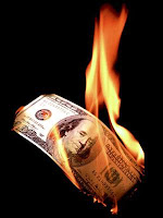 Burning $100 Bill, Source: John Kline, house.gov