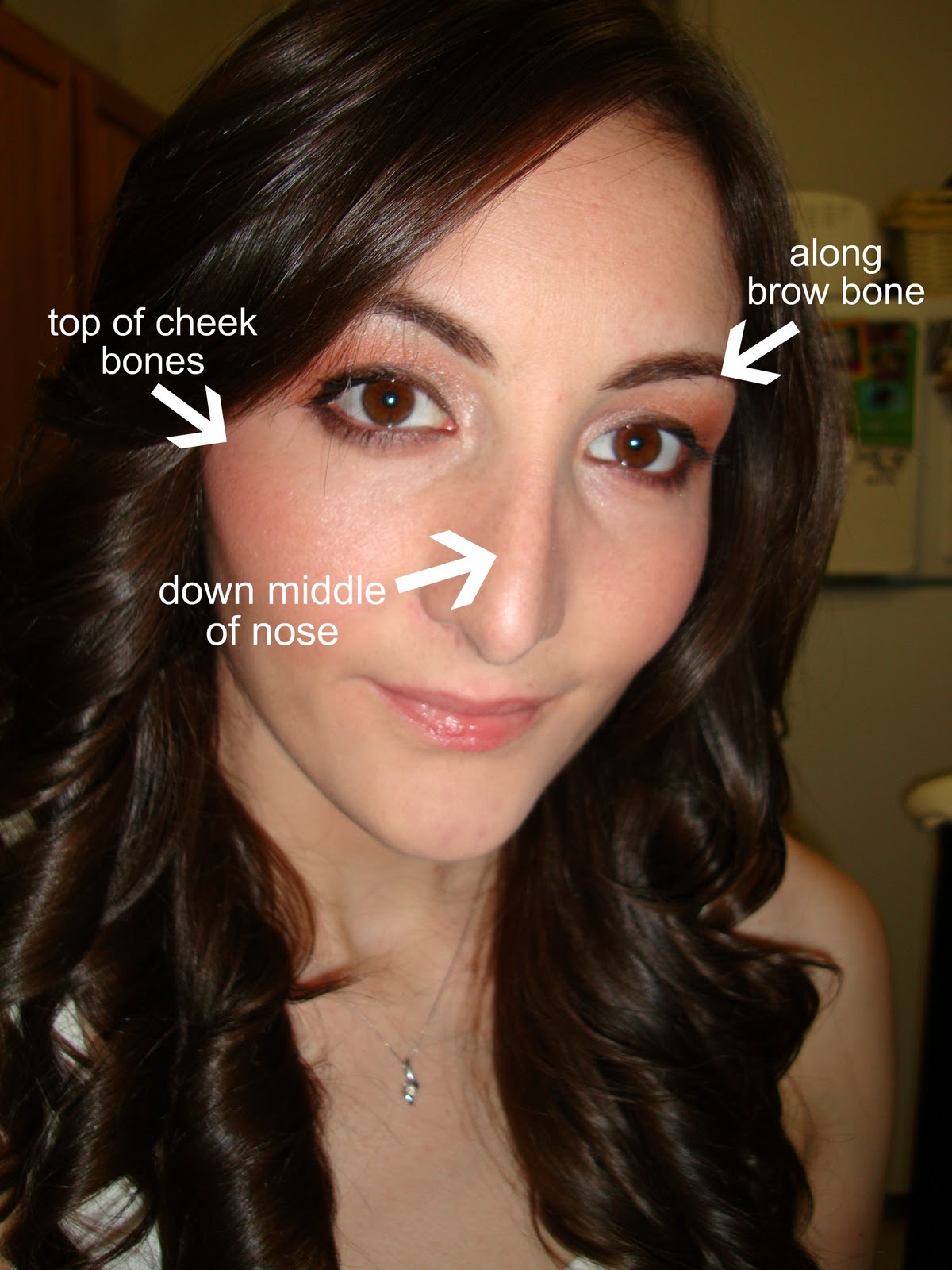 Prettied Up Eyeshadow as face highlighter? It works!