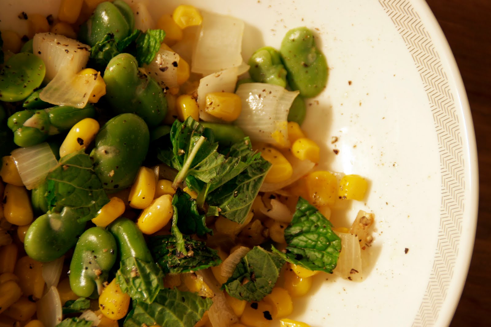 Dorky Cooking Fava Bean Salad