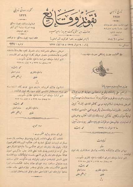 “TAKVİMİ VEKAYİ” OLAYI Erguvan Rengi Söylenceler