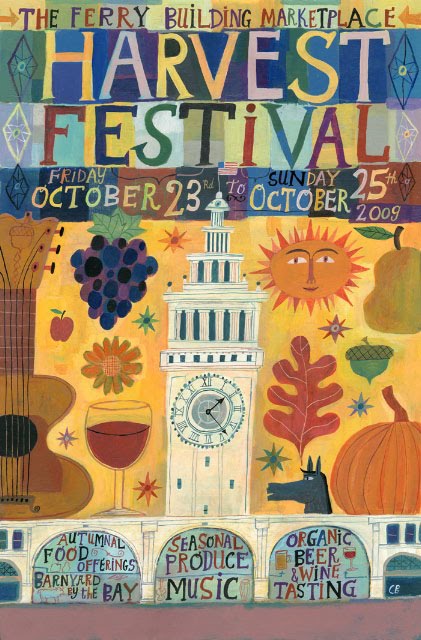 Calef Brown, 2009 san francisco harvest festival poster