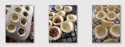 CHOCOLATE TARTLETS...Mini pastry shells filled with chocolate ganache. 18 collage3