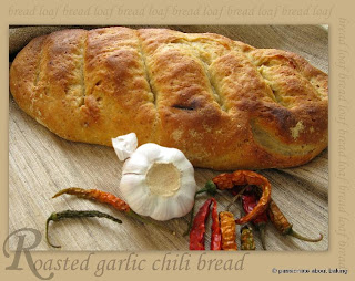 ROASTED GARLIC 'n' CHILI BREAD & OLIVE OIL MUSHROOM BRUSCHETTA - 3rd World Bread day ROASTED GARLIC 'n' CHILI BREAD & OLIVE OIL MUSHROOM BRUSCHETTA - 3rd World Bread day