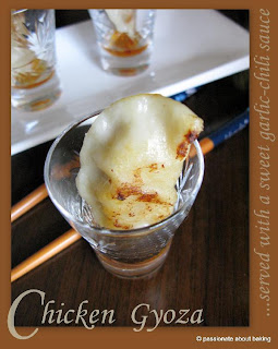 CHICKEN GYOZA...Pot stickers by another name! CHICKEN GYOZA...Pot stickers by another name!