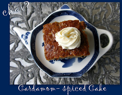 Cardamom Spiced Cake ... spicing up life with cardamom Cardamom Spiced Cake ... spicing up life with cardamom