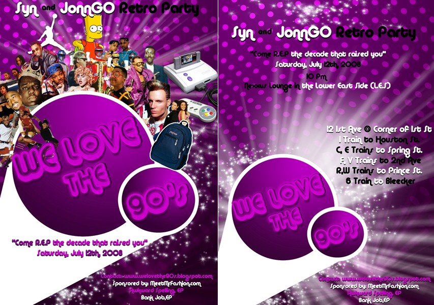 "WE LOVE THE 90's" RETRO PARTY @ NEXUS LOUNGE