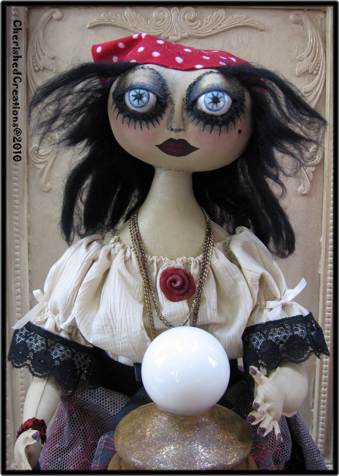 OOAK Art Dolls by Ninoska Seary Fortune Teller Madame Xana